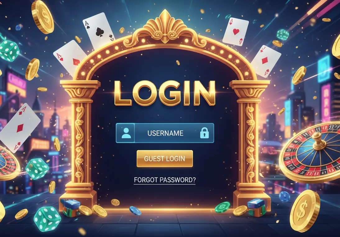 Golden Lady casino sign in